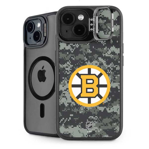 NHL Boston Bruins Camo iPhone 14 Kickstand Case